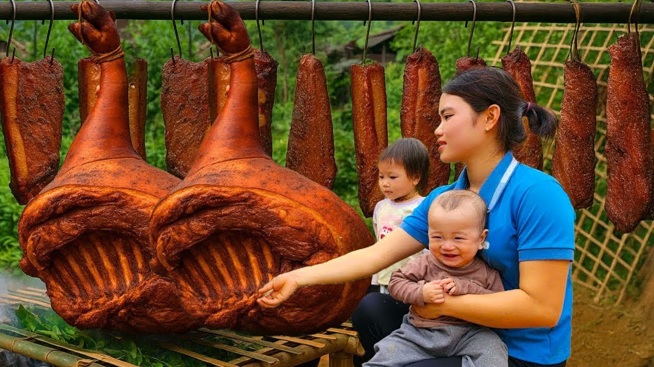 How to Make Smoked Pork Leg - Living with Nature - Cooking Skill - Baby Care | Trieu Thi Thuy