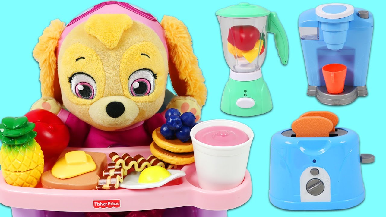 Paw Patrol Baby Skye Morning Routine Breakfast Time!