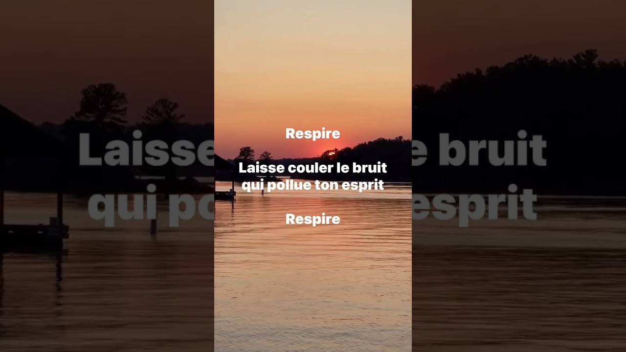 Respire et laisse couler