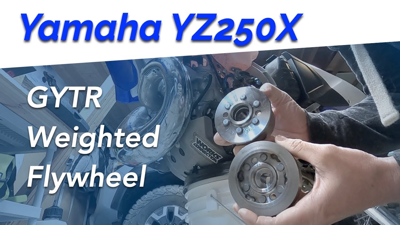 Installing Dirt Bike Flywheel Weight + Ride Test -- GYTR Weighted Flywheel on 2019 Yamaha YZ250X