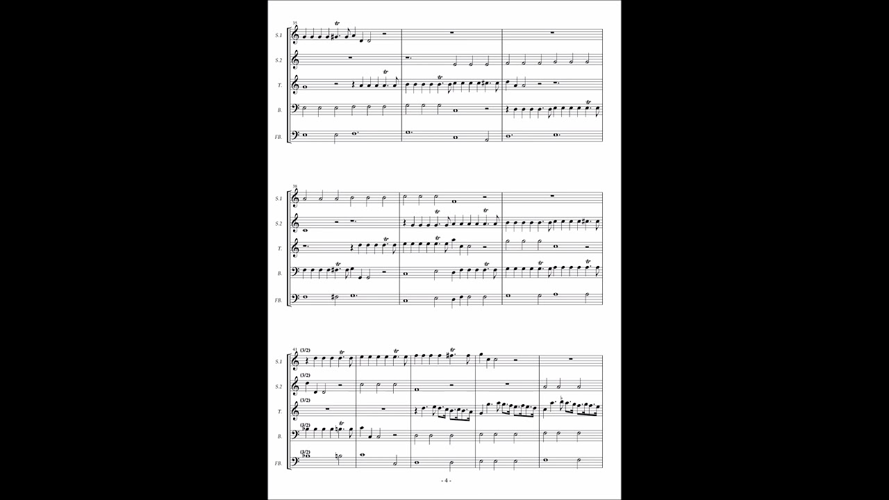 Partiturbuch Ludwig No.79 [David Pohle] Sonata &agrave;.4. 2 Violi(ni), Brazzo e Violone