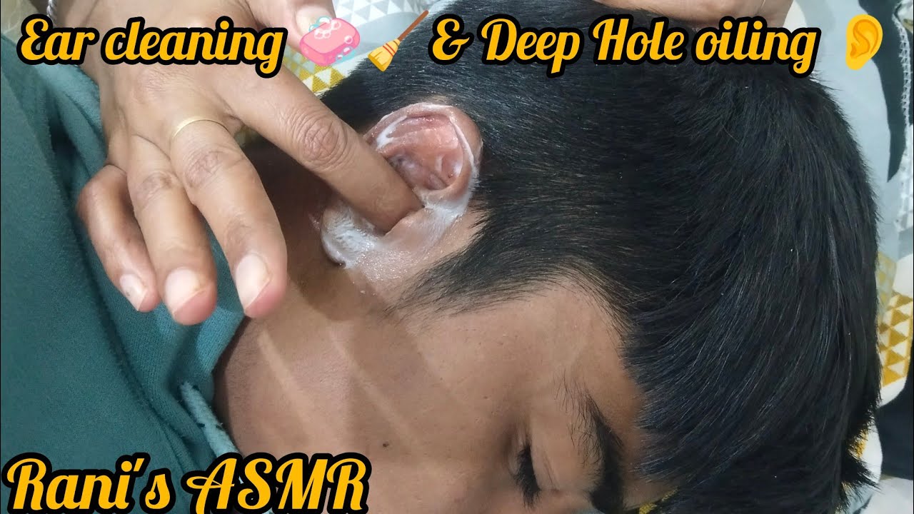 ASMR!! EAR Cleaning 🧼🧹 & Deep Hole Ear Oiling👂🛢️ Unlimited Relaxing 😎