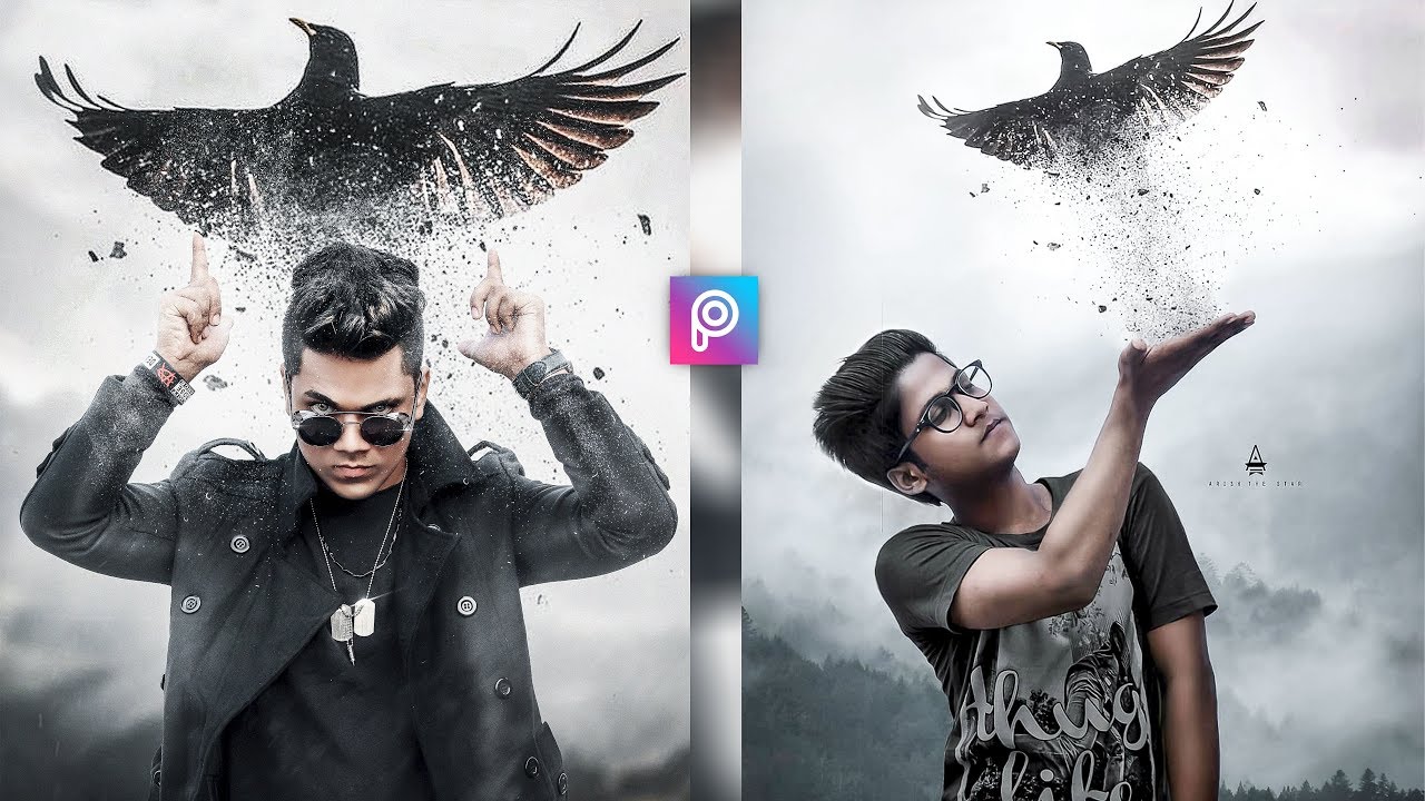 PicsArt 3D Flying Eagle Attitude Boy Photo Editing Tutorial in Picsart Step by Step in Hindi