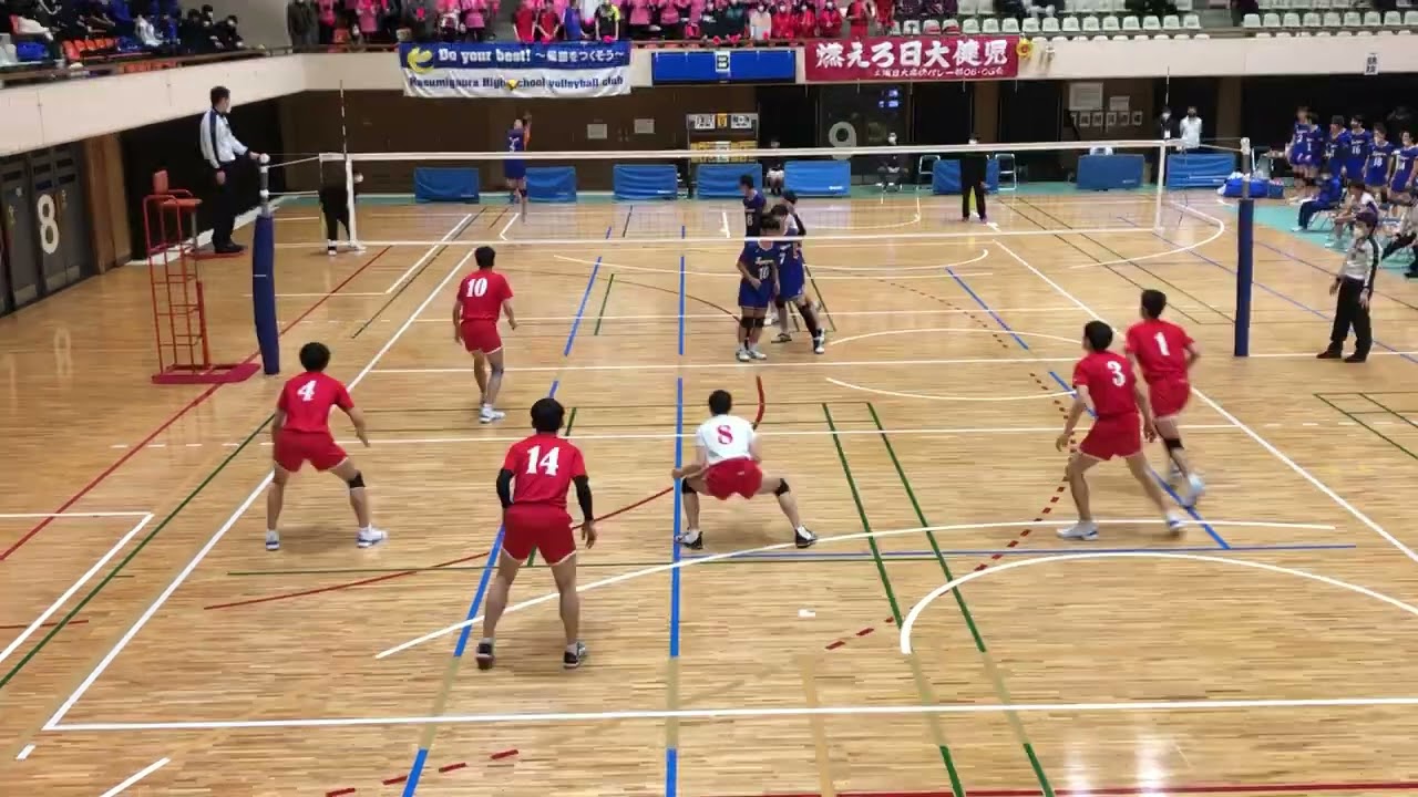 新人戦霞ヶ浦対土浦日大2セット目