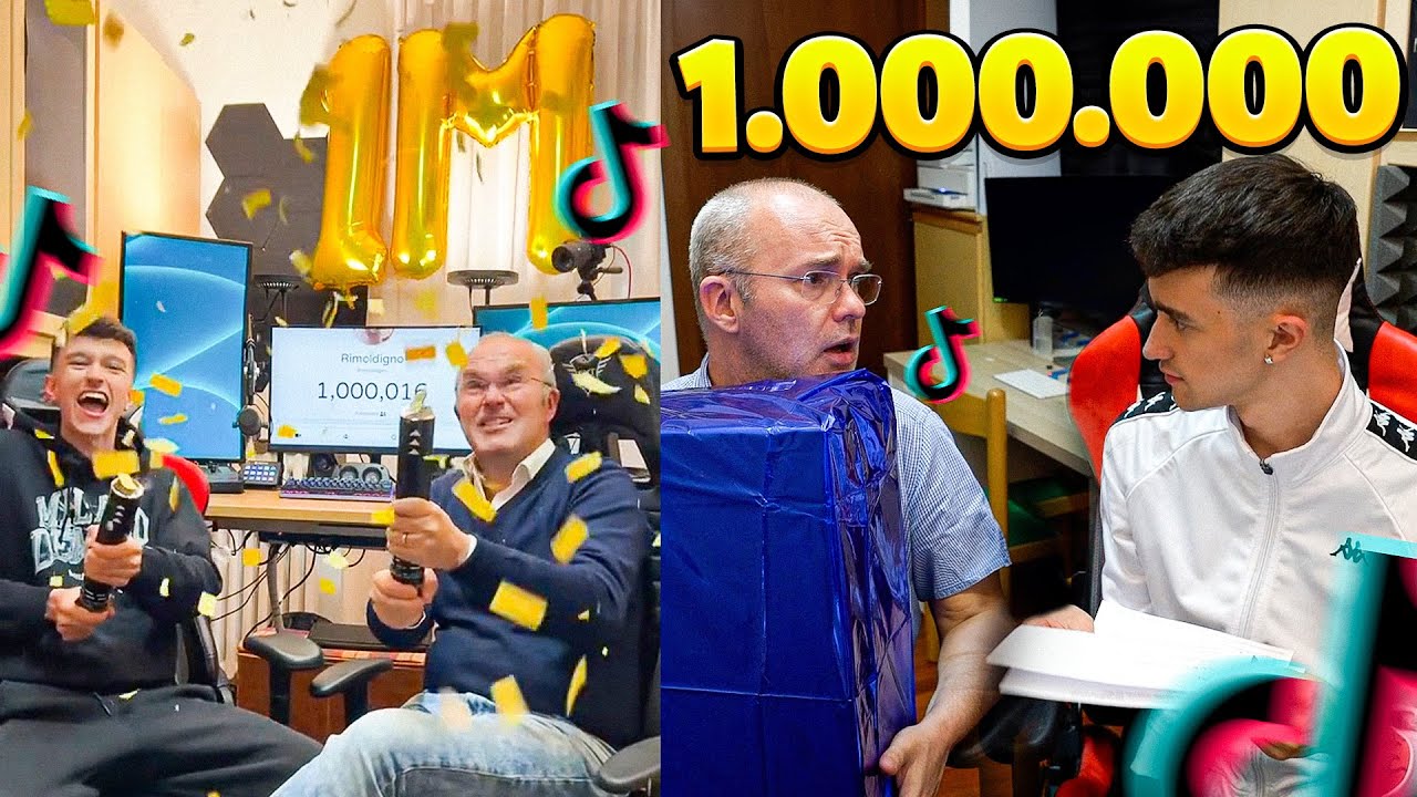 SPECIALE 1 MILIONE di FOLLOWER con MIO PAPÀ su TIKTOK! REGALI a VICENDA! *LEGGENDARIO*
