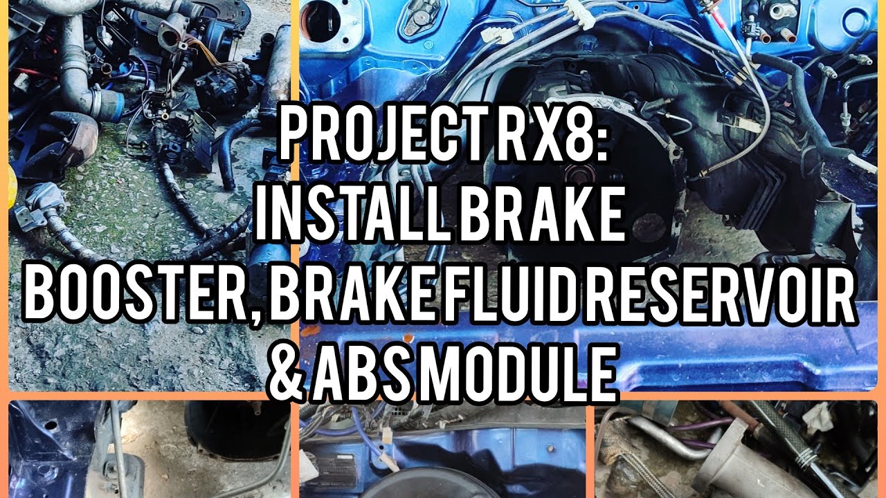 Project RX8 - Brake booster, brake fluid reservoir and ABS module (not shown)