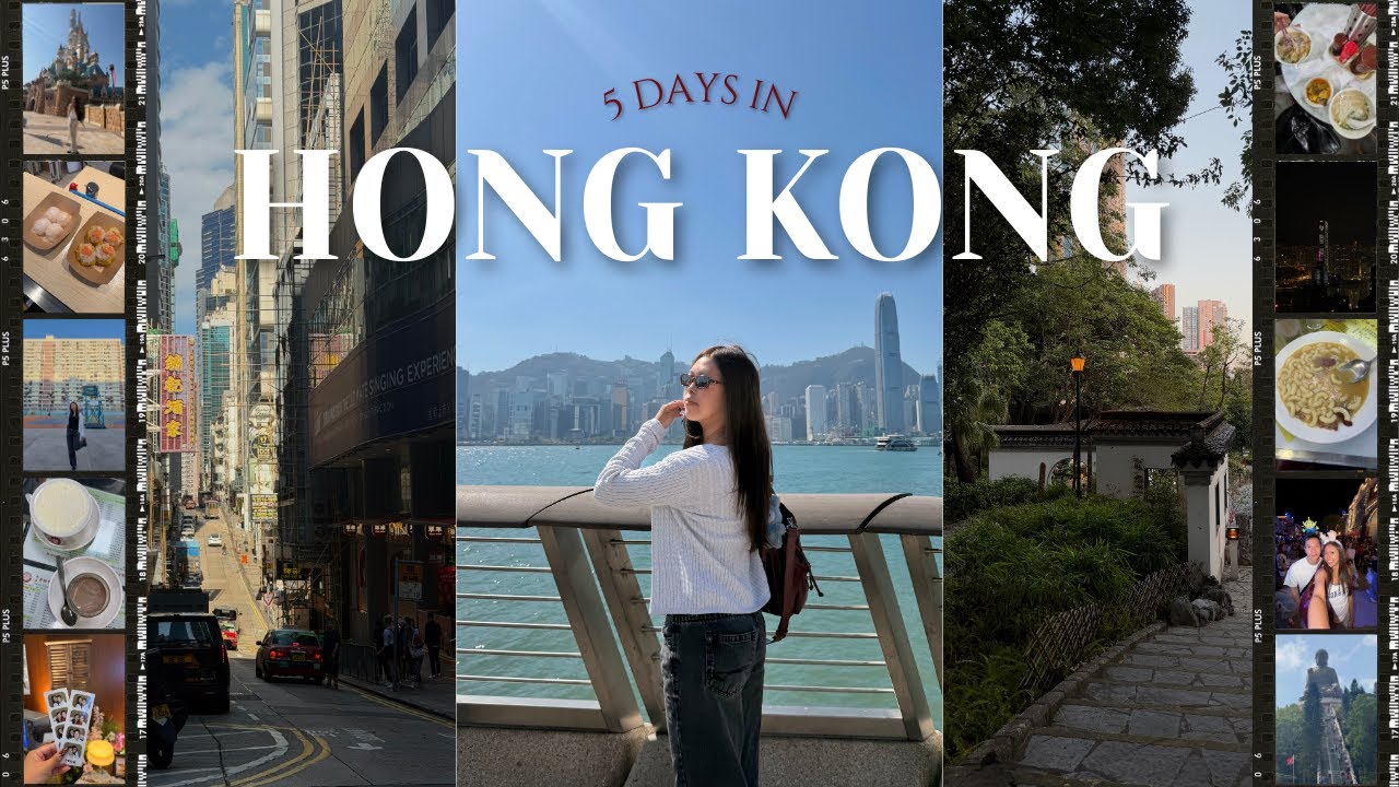 hong kong in 5 days 🇭🇰 | visiting all the tourist spots, christmas in disneyland 🏰 | michelin eats 🍜