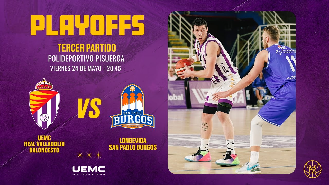 RESUMEN | PO3 LEB Oro:  UEMC Real Valladolid Baloncesto 75 - 91 Longevida San Pablo Burgos