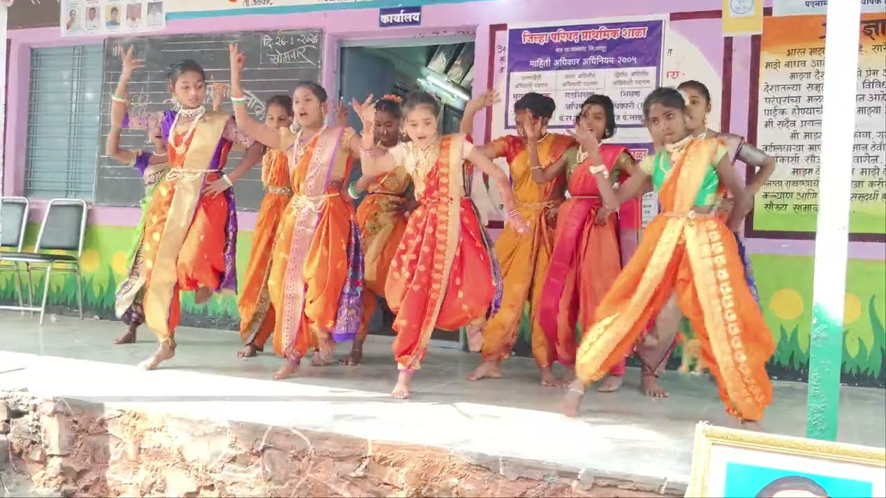जिजाऊ च्या कन्या || प्रजासत्ताकदीन 26/2026 जि. प. प्रा. शाळा चेरा 