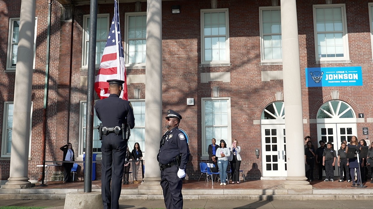 Lyman T. Johnson Traditional Middle School – Flag Dedication Ceremony