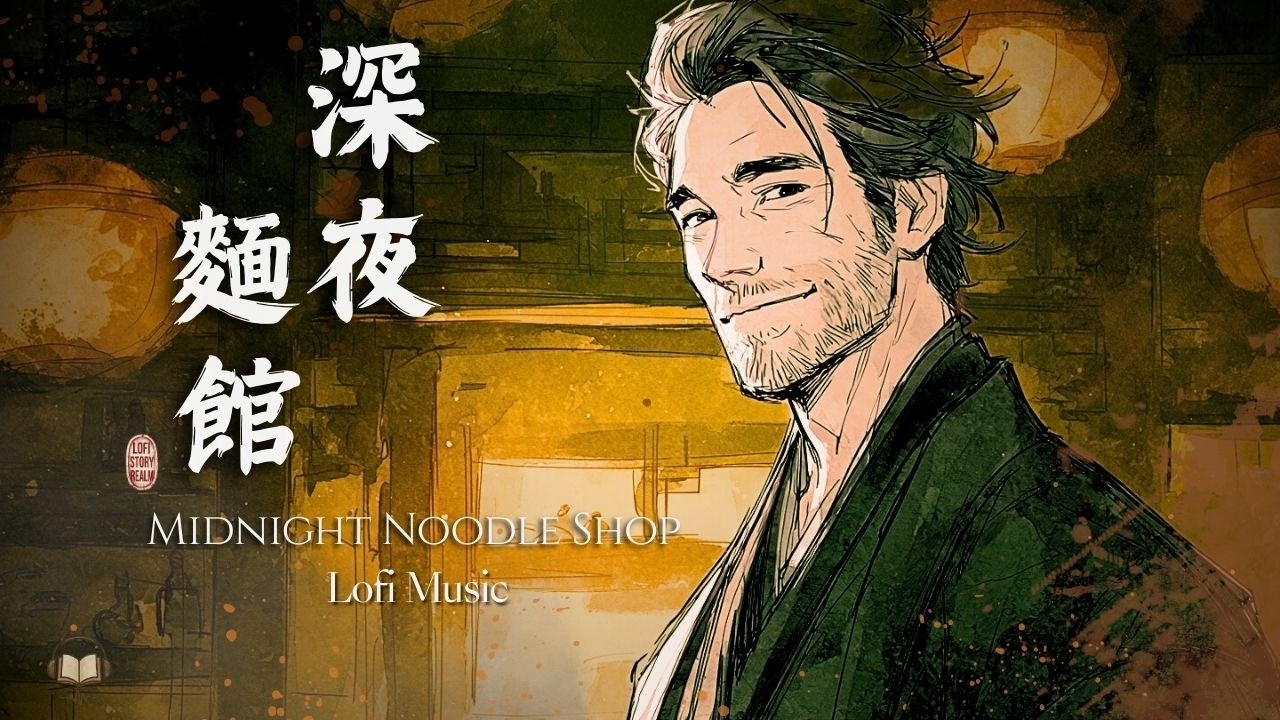 Lazy Jazz at the Midnight Noodle Shop 🍜 Chinese Jazz Lofi & Bamboo Flute 中國古風 x 爵士 Lo-fi Relax Story