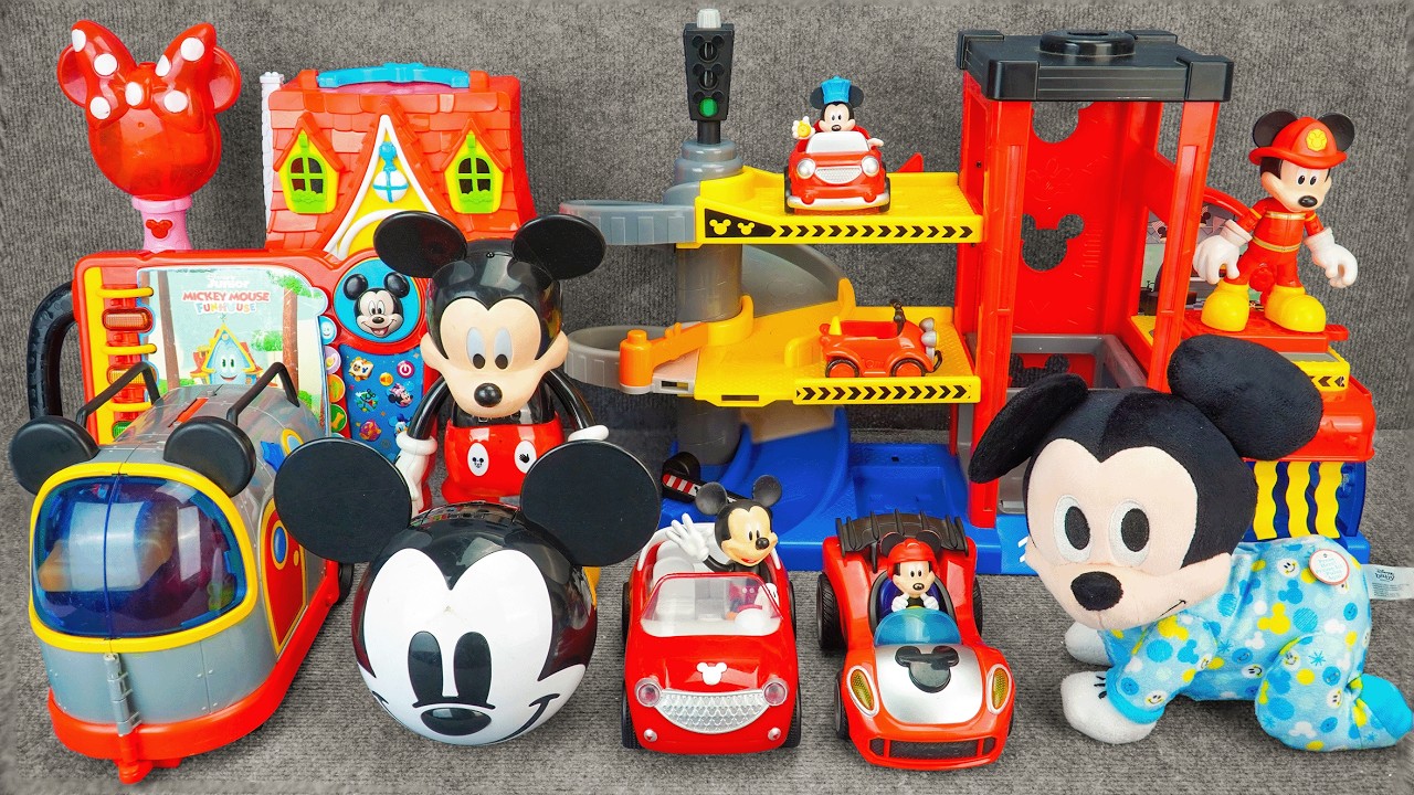 Satisfying with Unboxing Disney Mickey Mouse Garage Playset | Review Toys ASMR