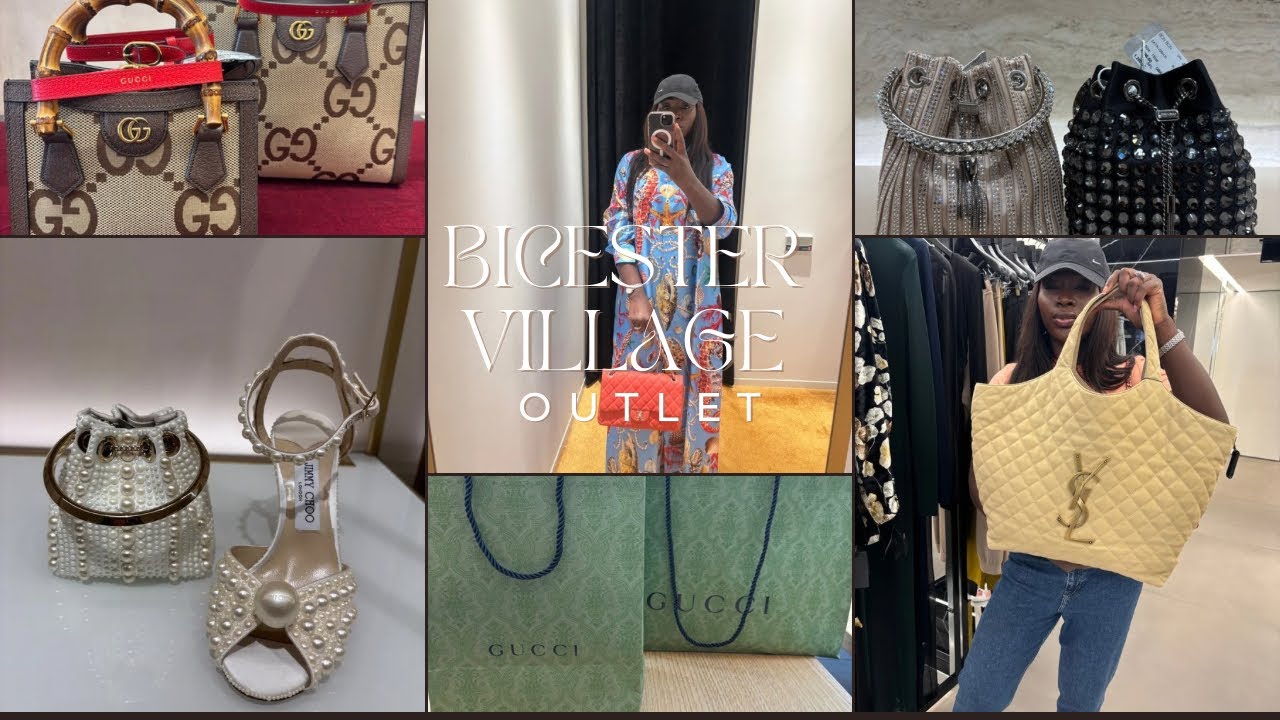 BICESTER VILLAGE LUXURY OUTLET SHOPPING VOLG 70% SALE AT,Gucci,YSL,Fendi,Jimmychoo,Loubotin,D&G