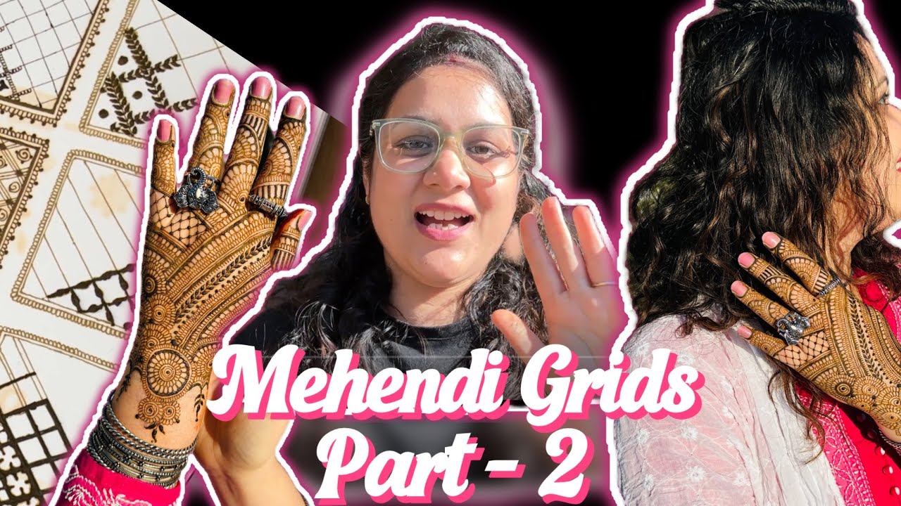 Part- 2 Basic Mehendi Grids for Beginners | Learn Henna from Scratch