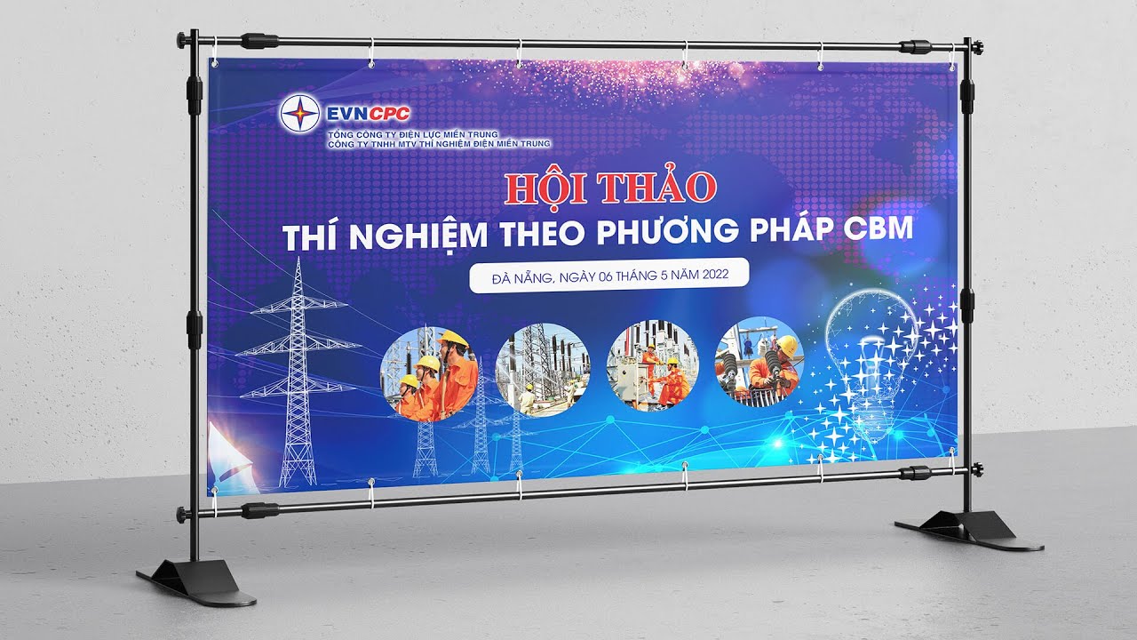 Hướng dẫn thiết kế Backdrop điện lực bằng Photoshop |Design Dạo