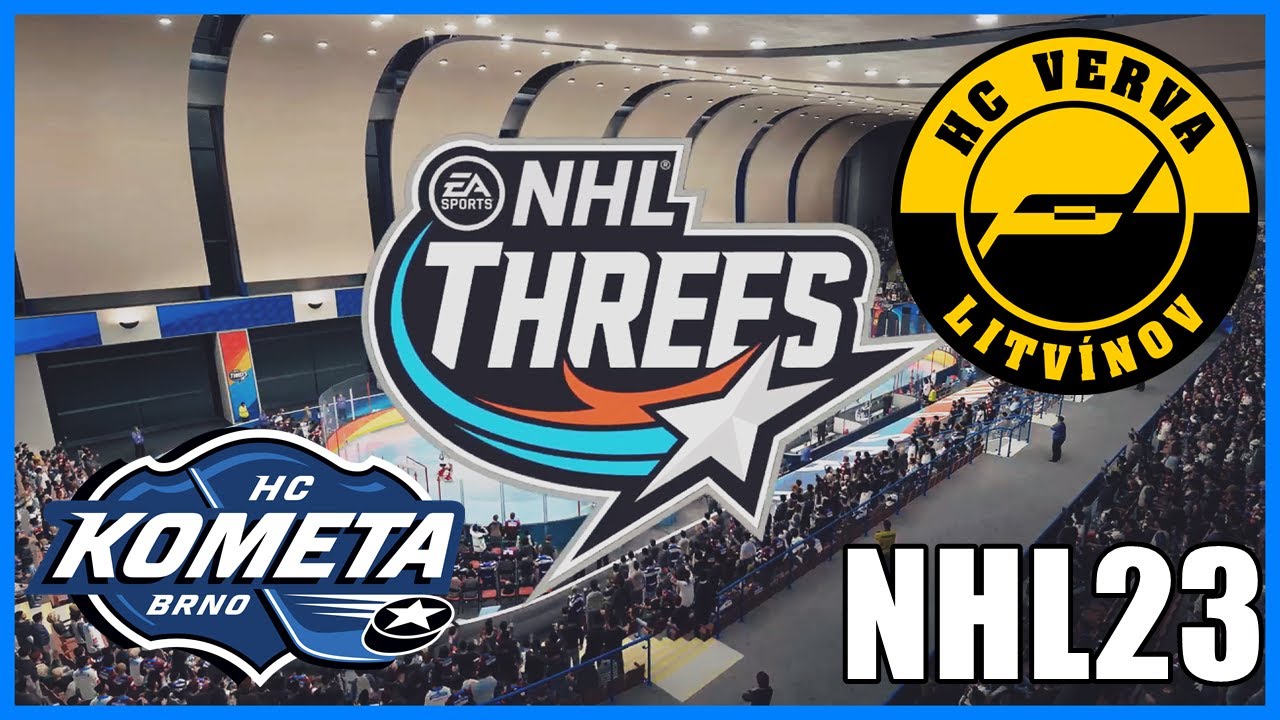 HC KOMETA BRNO VS HC VERVA LITVÍNOV|NHL THREES|NHL23|PS5