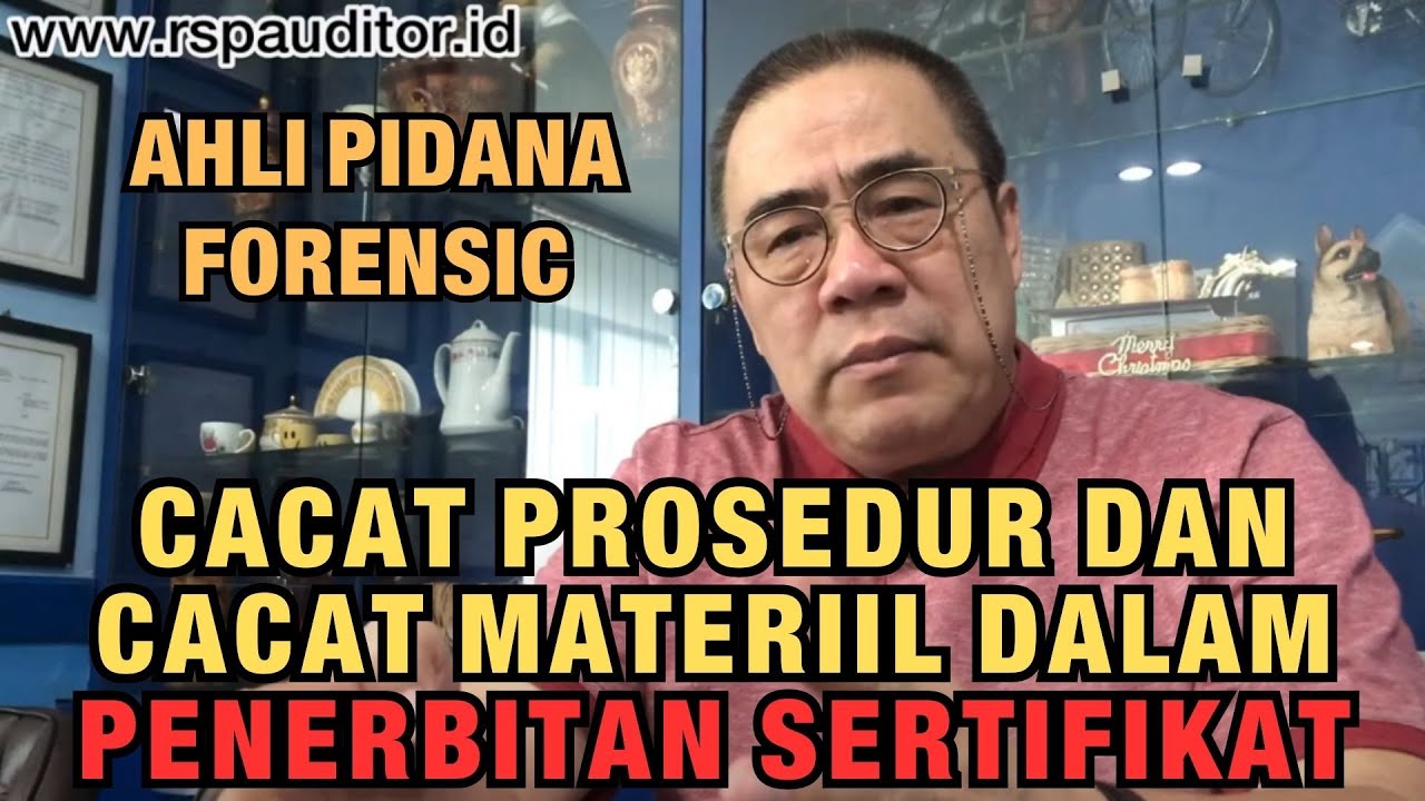 CACAT PROSEDUR DAN CACAT MATERIIL DALAM PENERBITAN SERTIFIKAT