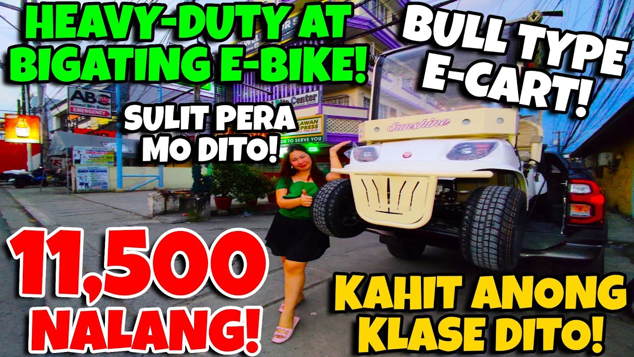 SULIT NA SULIT ANG PERA MO DITO! 11,500 NALANG KAHIT ANONG KLASE! HEAVY-DUTY  PA MGA E-BIKE DITO!