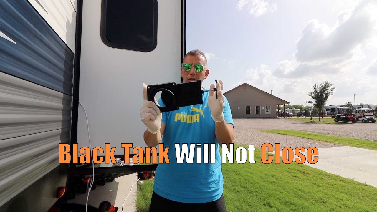 RV Black Tank Valve Will Not Close - I fixed it!