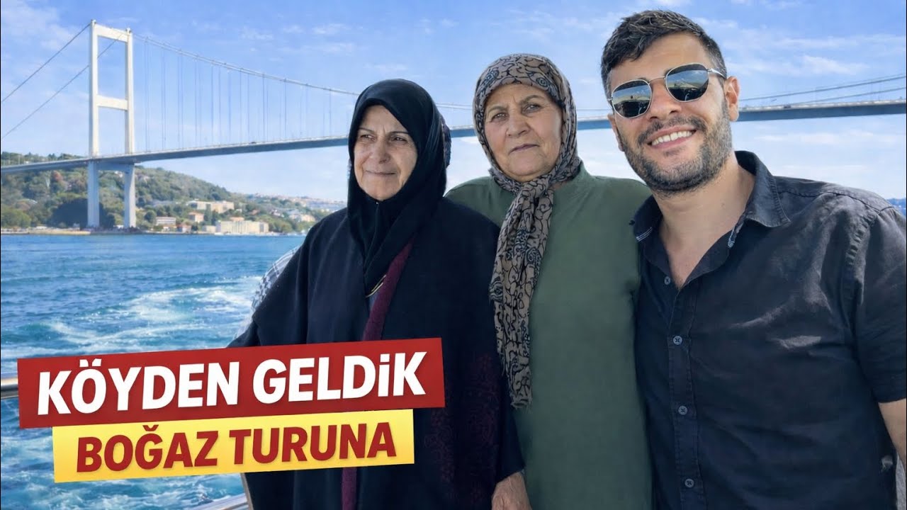 K&ouml;yden Geldik İSTANBUL Boğaz Turu Yaptık 😳 K&ouml;yden İndim Şehire