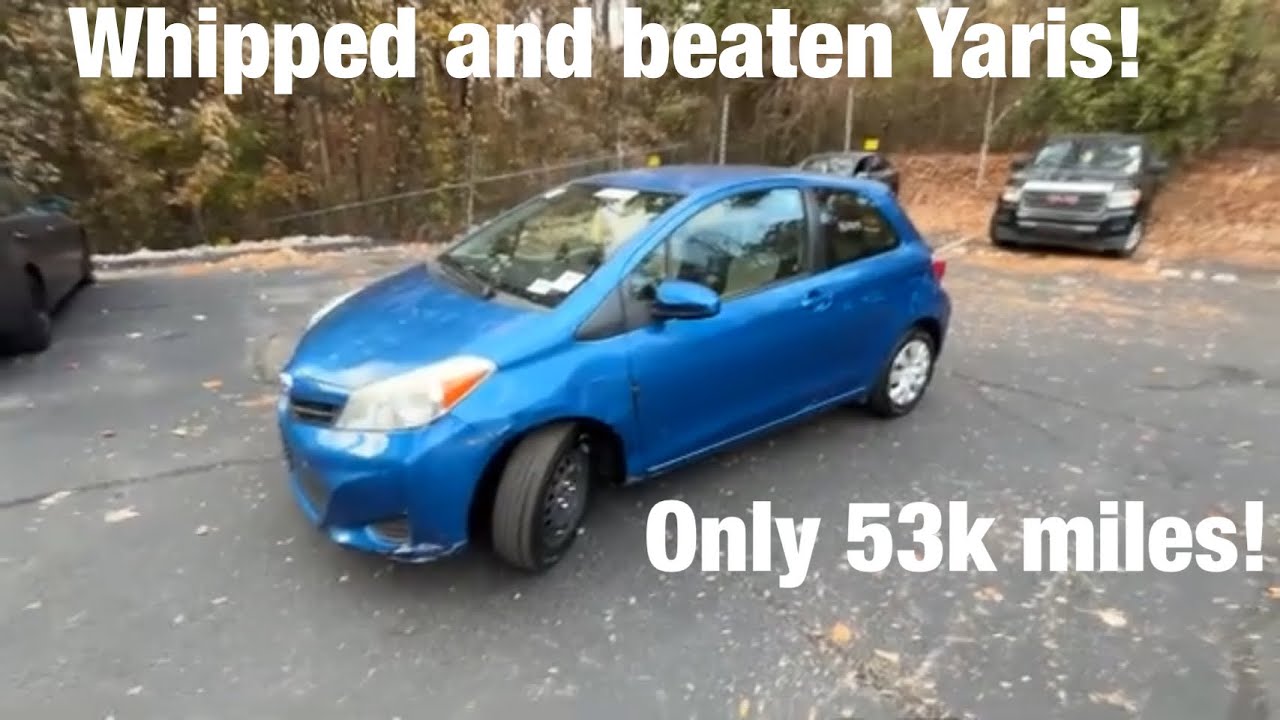 Аукционный автомобиль Toyota Yaris LE 2013 года выпуска, пробег всего 53 тыс. миль. Тест-драйв от...