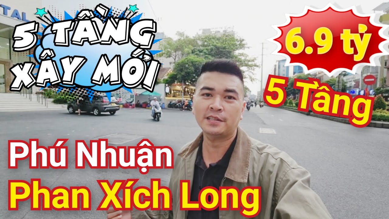 6.9 tỷ, Nhà 5 tầng, mới Phan Xích Long, Phú Nhuận giá rẻ