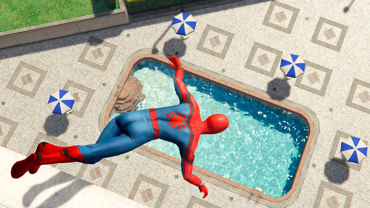 GTA 5 Spiderman Parkour Fails/Ragdolls Ep.5 [Euphoria Physics]