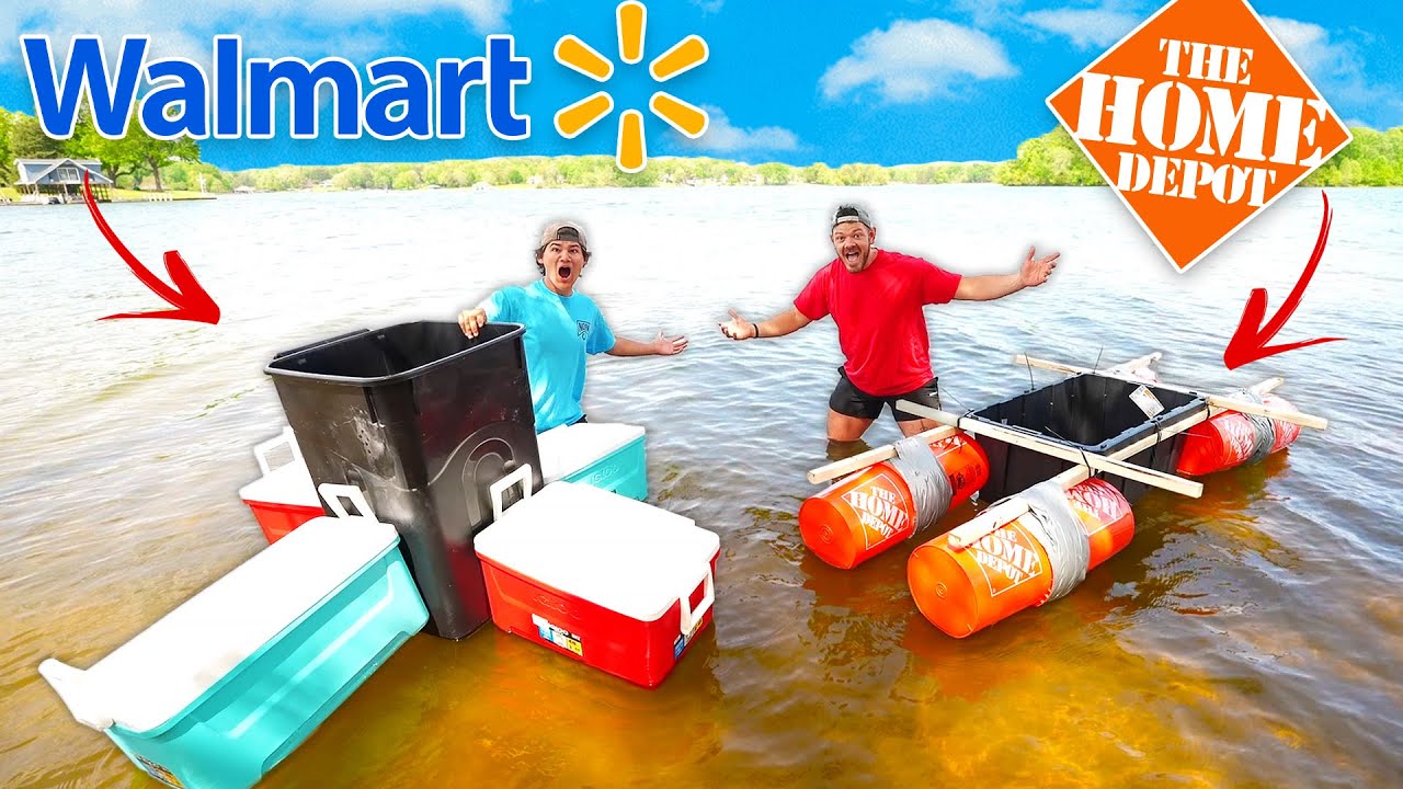 Соревнование по строительству лодок стоимостью 500 долларов: Walmart и Home Depot!