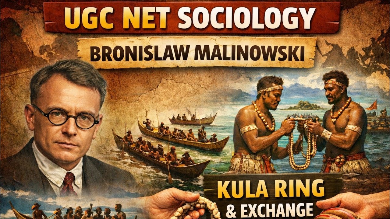 UGC NET Sociology : Exchange (Malinowski & kula ring)