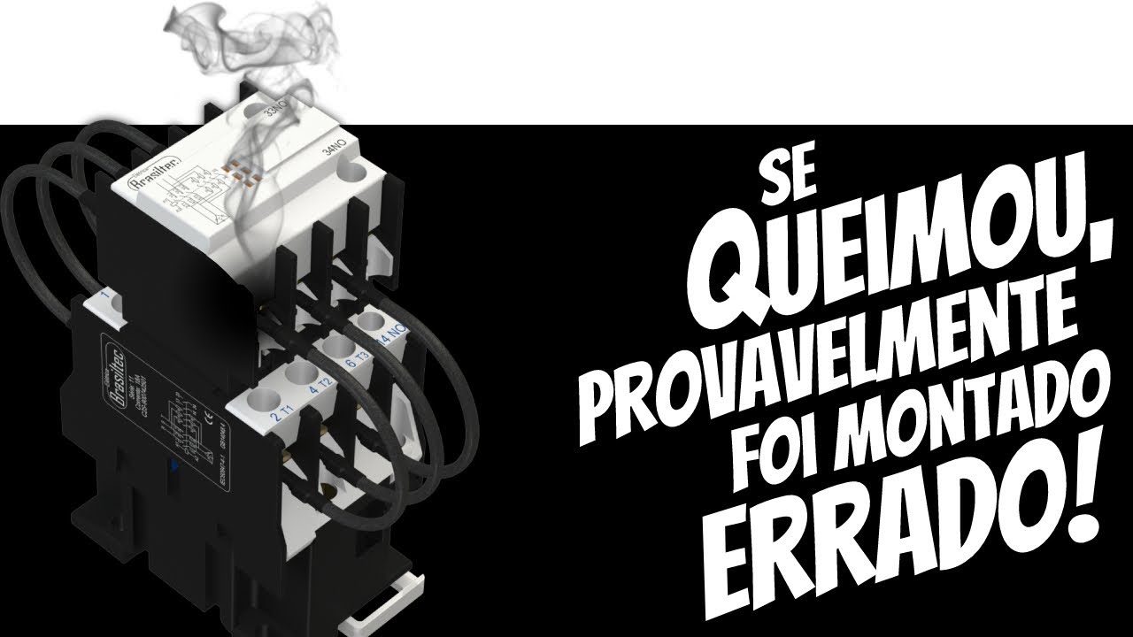 Por que o bloco do contator para capacitor QUEIMA? Como resolver esse problema?