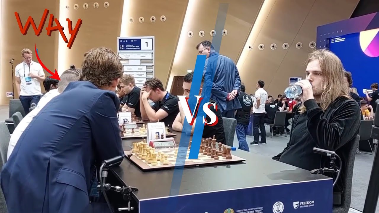 Late!!! Rapport destroys Magnus || World Rapid Team Chess Championship