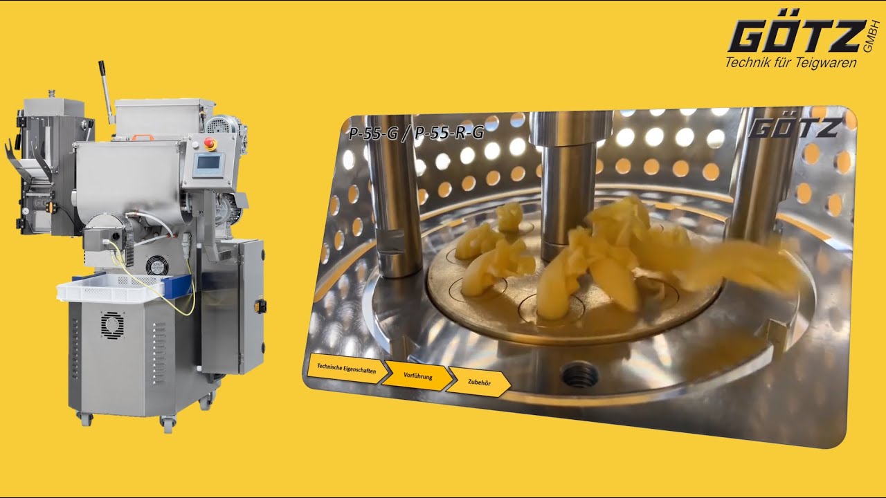 Nudelproduktion / Pasta production: Nudelpresse / pasta extruder P-55-G I P-55-R-G