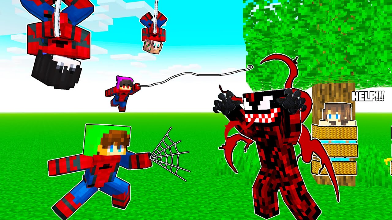 We Became SPIDER MAN To Save MICOLE from CARNAGE!! | OmoCity | Minecraft