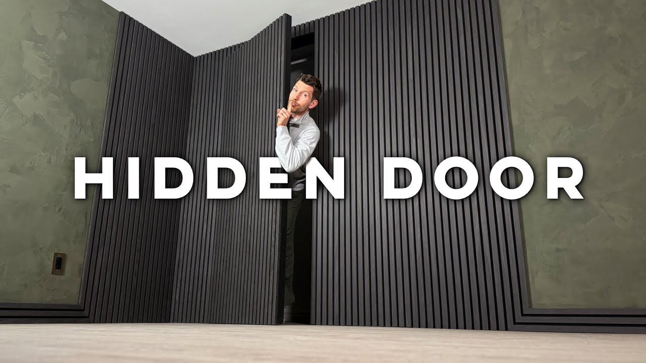 Stunning Concealed Door With Wall Panels