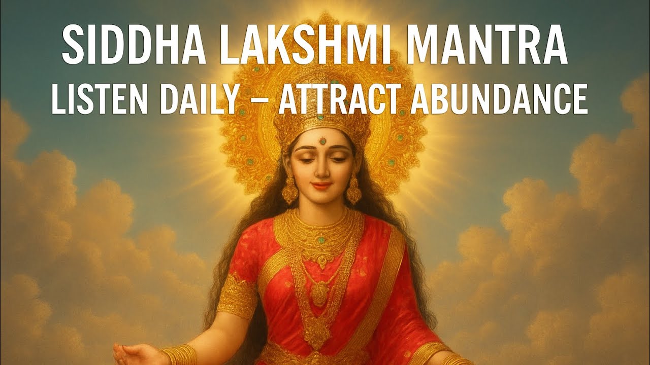 Siddha Lakshmi Mantra | ॐ श्रीं ह्रीं क्लीं श्री सिद्ध लक्ष्म्यै नमः | Attract Wealth & Abundance