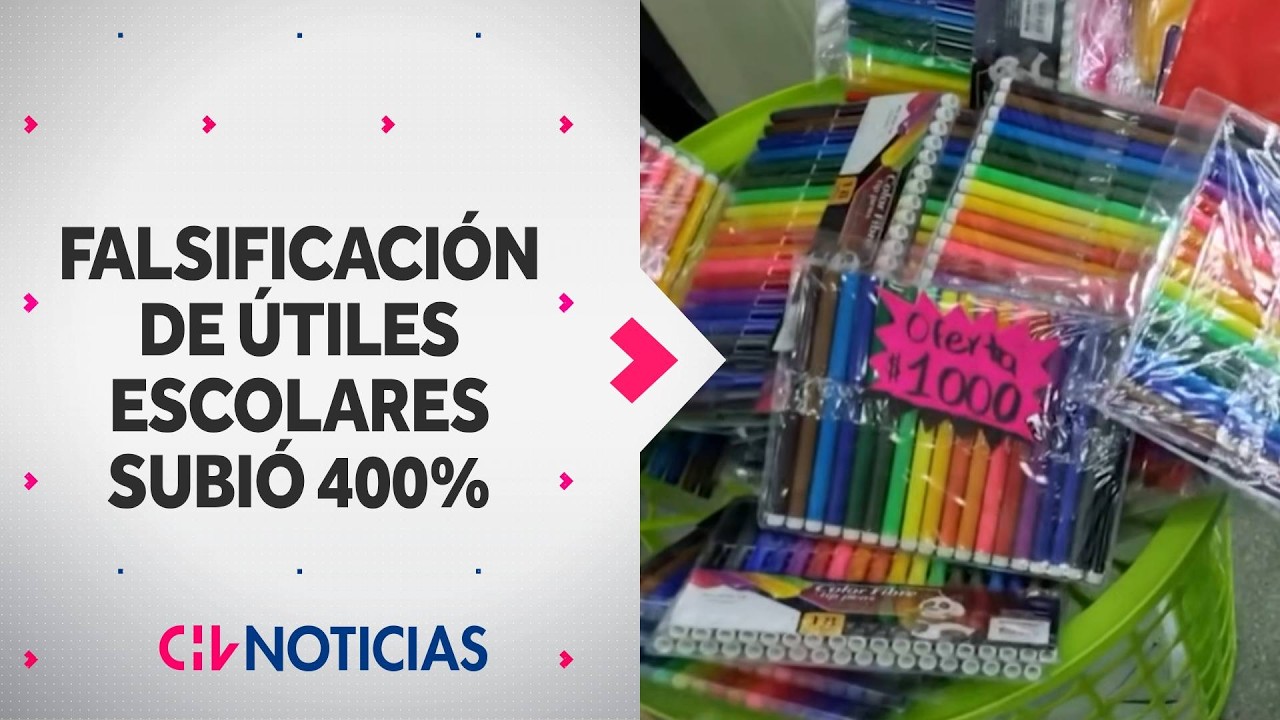 Alertan por útiles escolares de marca falsificados: Podrían tener componentes tóxicos - CHV Noticias