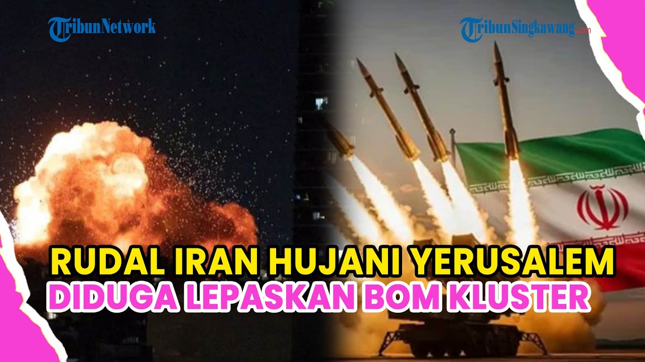 DETIK-DETIK RUDAL IRAN HUJANI YERUSALEM, DIDUGA LEPASKAN BOM KLUSTER
