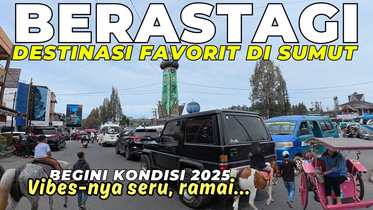 SERU BANGET!! Kondisi Kota Berastagi 2025 Terbaru Saat Libur Panjang - Wisata Berastagi Viral 2025