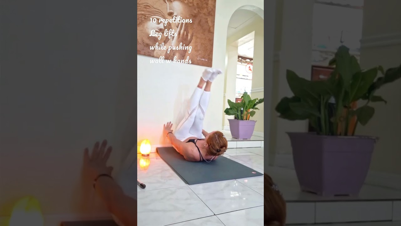 Love your abs again! Highly effective wall series to firm up your abs & glutes!