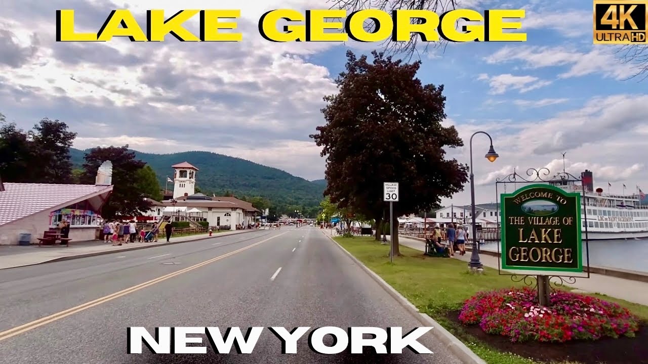 Driving Lake George New York 4K