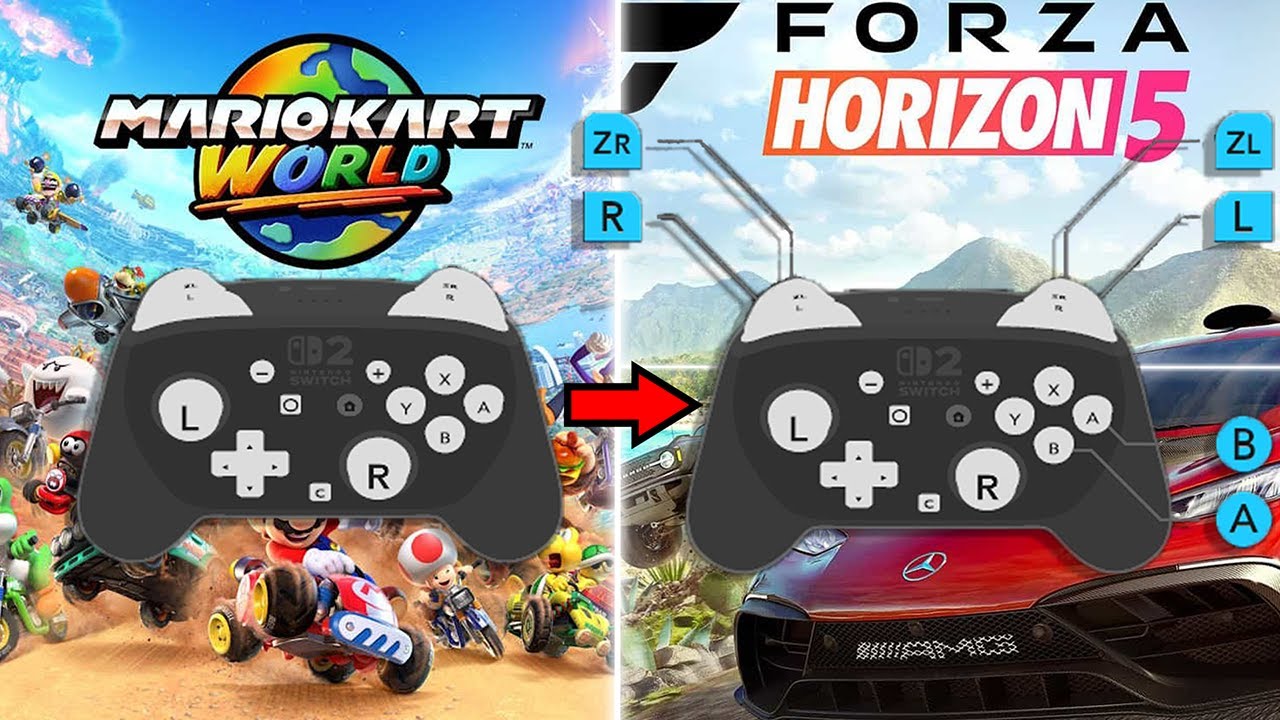 Mario Kart World, but I remapped the controls like other racing games