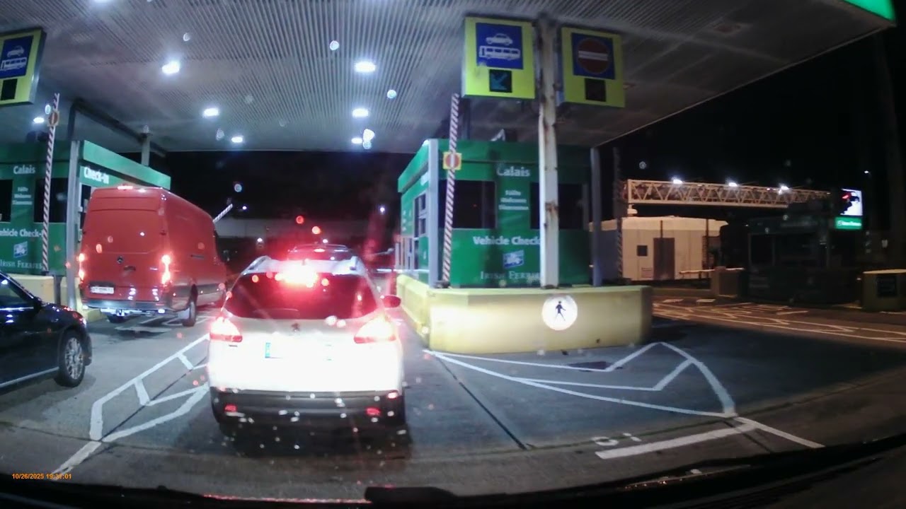 Checking in at Port of Dover for the car ferry