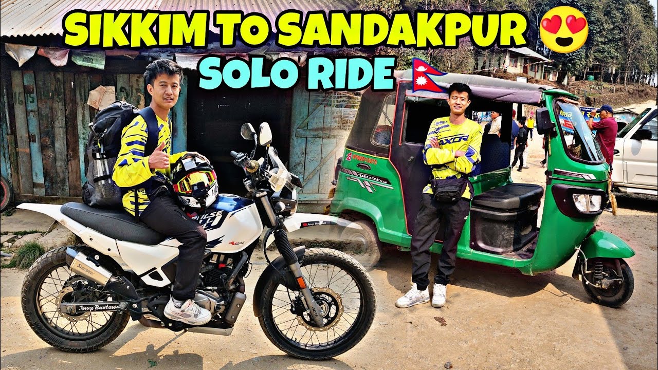 Sikkim to Sandakpur 😍Solo Ride via Nepal🇳🇵 | Epic Border Adventure🥵 Must Watch