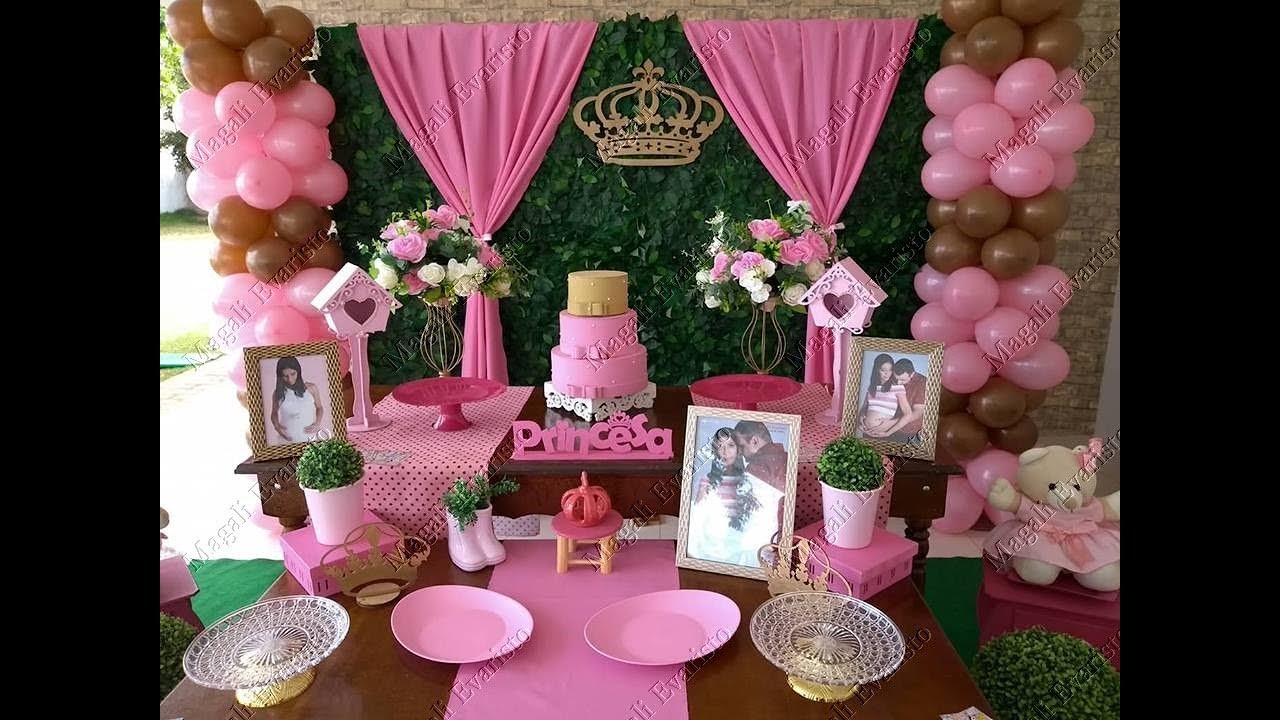 DECORAÇÃO DE FESTA /  TEMA URSA PRINCESA  - CHÁ DE BEBÊ