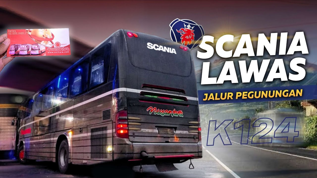 NAIK BUS BERBODY & CHASSIS LANGKA‼️ Trip Nusantara Scania K124 Purwokerto - Semarang