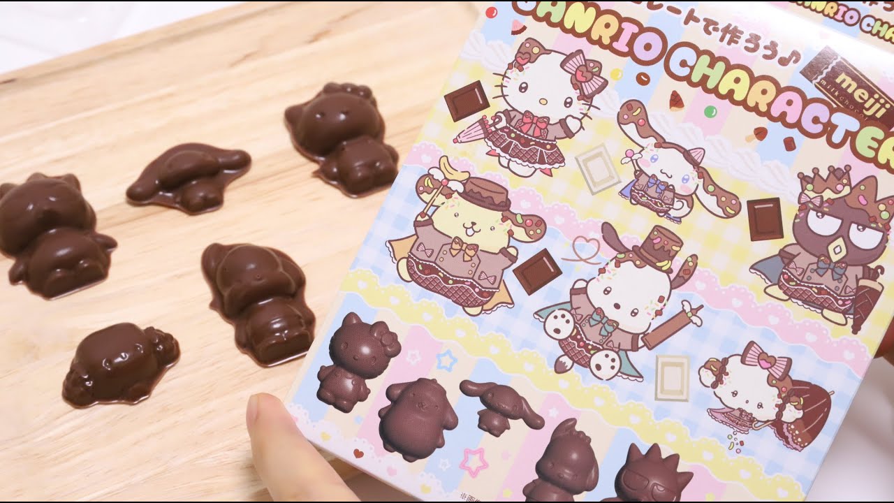 🍫DIY Hello Kitty and Sanrio Characters Chocolate Mold Meiji Chocolate Valentine Freebie 2026