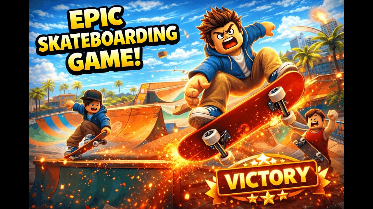 Pulling Off CRAZY Skateboarding Combos in Roblox