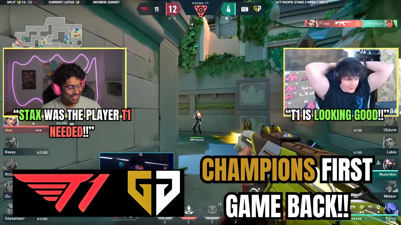 Curry and Sliggy react to GenG vs T1 esports!!