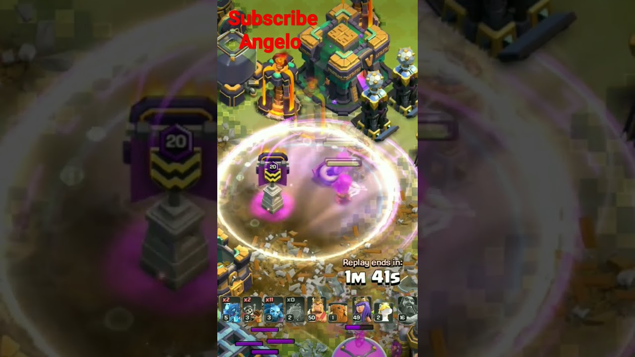 fire ball +blimp attack #@angelo#coc#clashvideo#subscrib