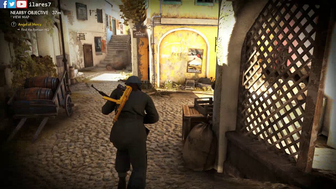 Sniper Elite 4 Speedrun - Bitanti Village - Authentic Plus - 1m53s (World Record)